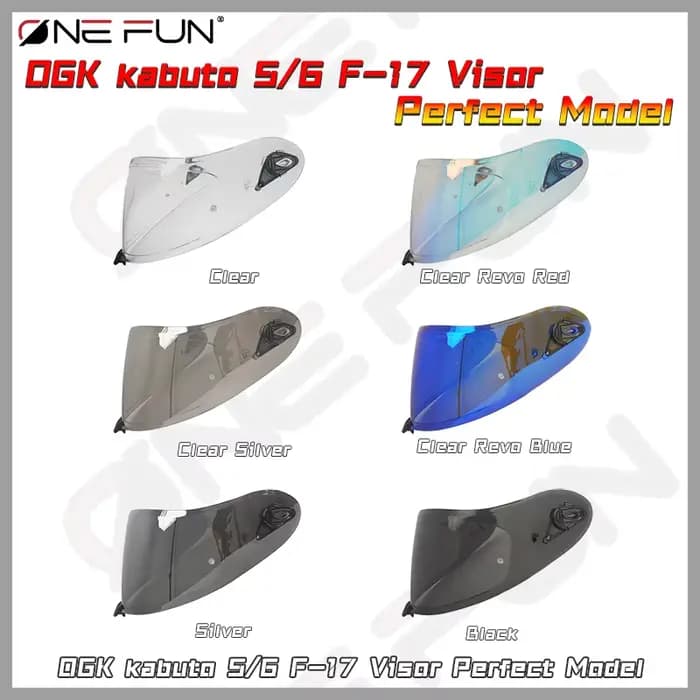 Visière photochromique pour casque de moto OGK Kabuto Aeroblade 5/6 F-17