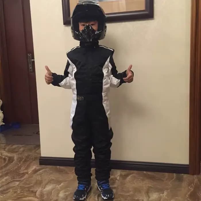 2020 haute qualité enfants enfant Karting costume voiture moto course Club exercice vêtements salopette Stig