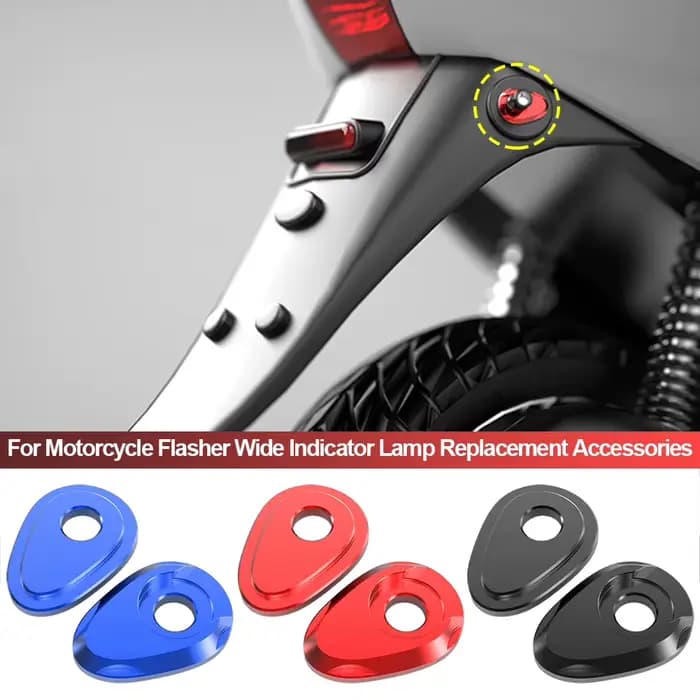2 pièces adaptateur de clignotant de moto entretoise clignotants