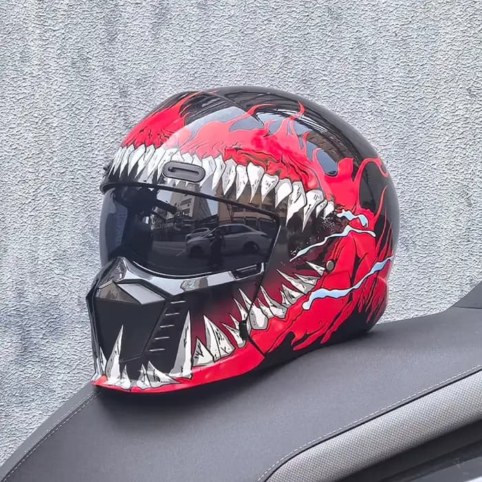 Casque de moto rétro ORZ-GB7 Scorpion