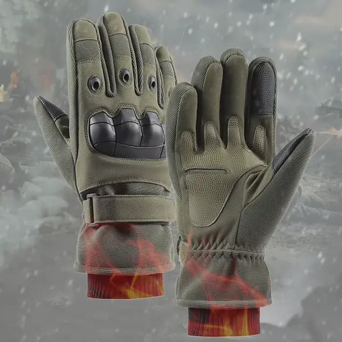 Gants de moto résistants au froid d'hiver gant militaire doigt complet Sport de plein air Guantes Para Motociclistas