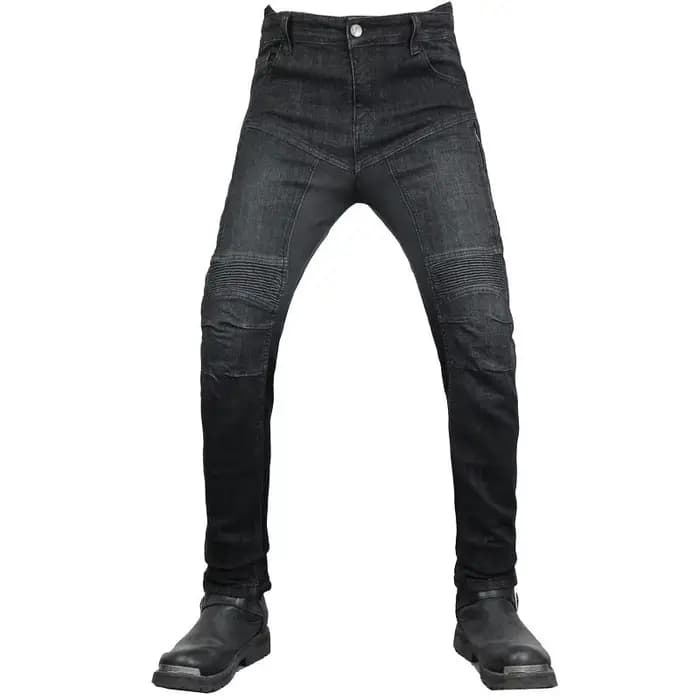 Jean de moto respirant taille haute