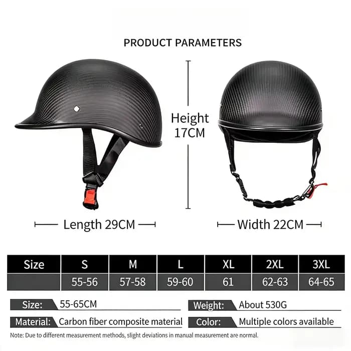 Casque en fibre de carbone pour hommes