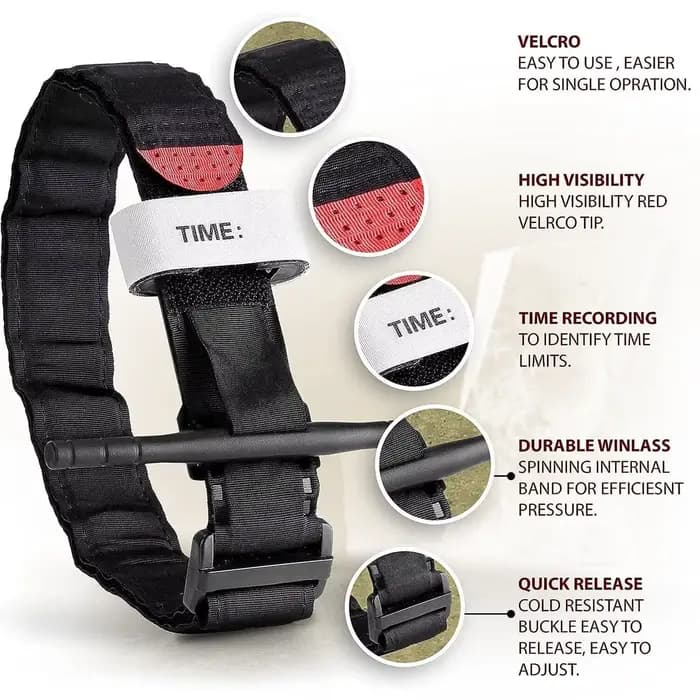 Garrot d'urgence tactique