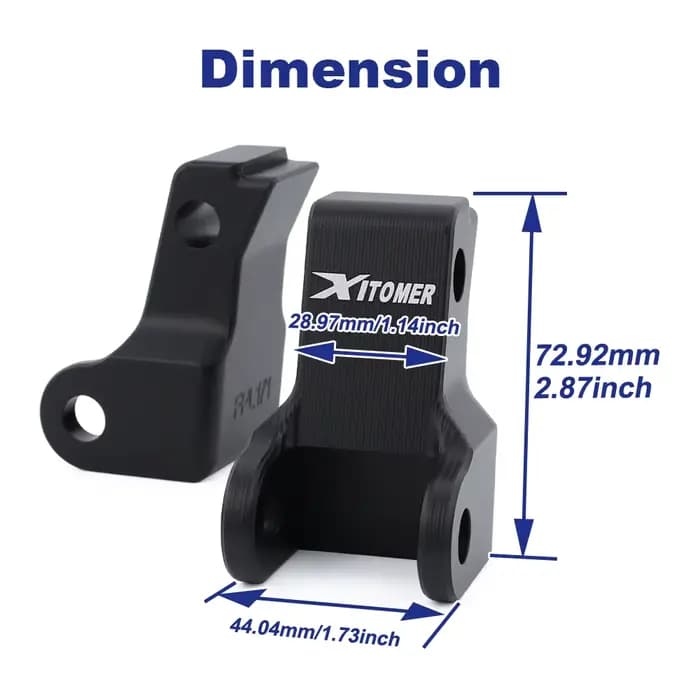 Supports de fixation avant en aluminium pour repose-pieds de moto électrique tout-terrain