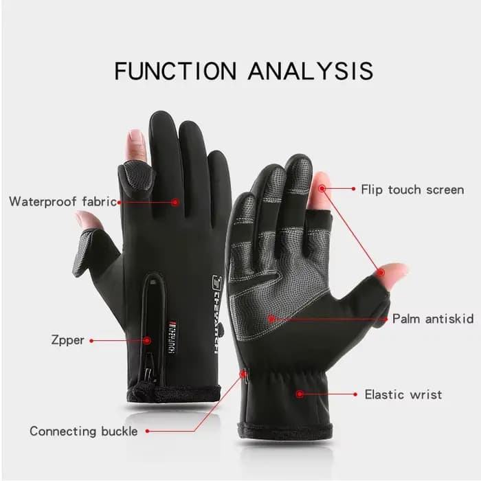 Écran tactile hommes gants de cyclisme imperméable hiver