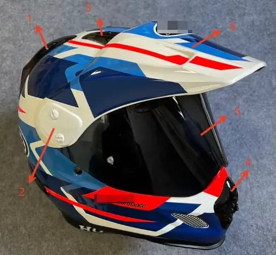 Couvercle de ventilation pour casque de moto