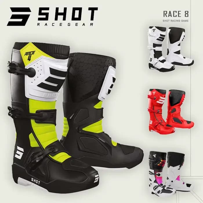 Bottes de motocross haut de gamme SHOT Race8