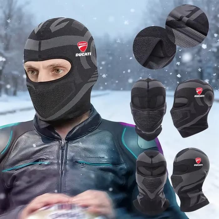 Pour Ducati Logo cagoule Moto masque complet visage hiver respirant