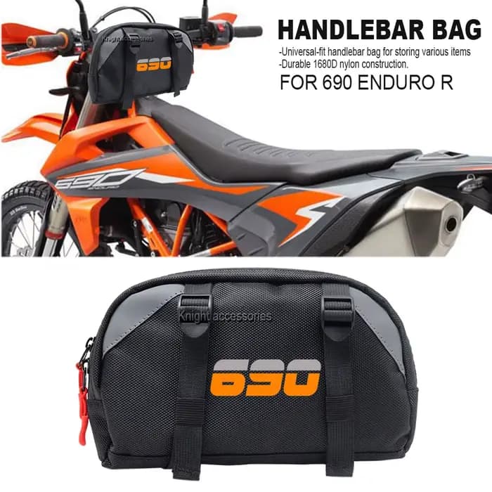 Nouveau Sac de guidon avant de moto sac de rangement multifonctionnel sac de voyage pour 690 Enduro R 690