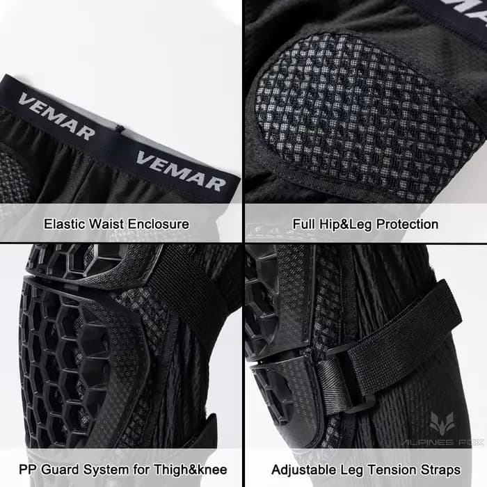 VEMAR nouveaux hommes course tout-terrain armure pantalon équitation en plein air résistant aux chutes
