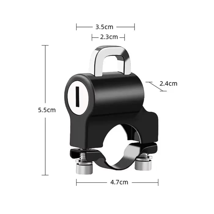 Serrure antivol pour casque de moto