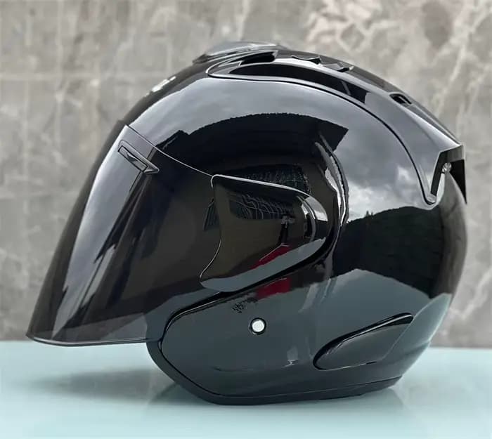 Ram4 nouveau design demi-casque hommes et femmes moto tout-terrain casque d'été noir brillant course montagne croix Casco Capacete