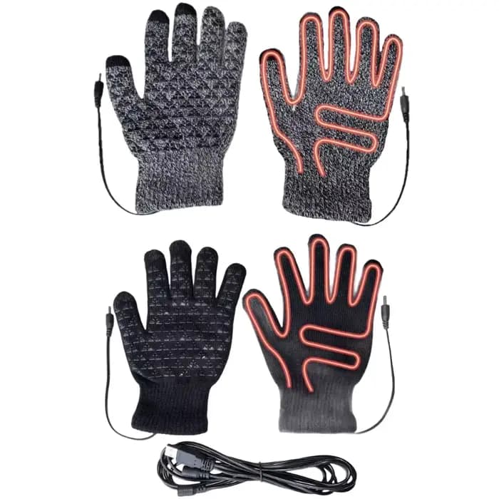 Gants chauffants USB rechargeables
