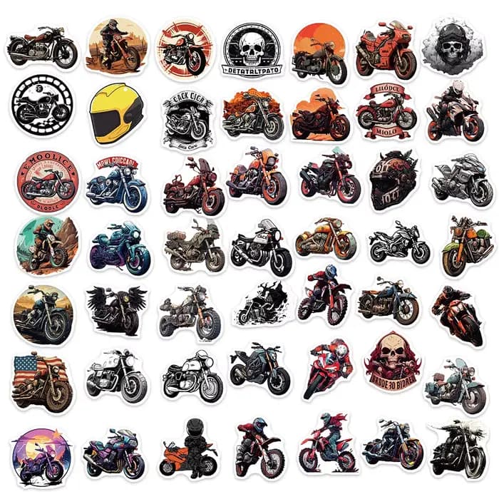 Autocollants de moto imperméables pour hommes