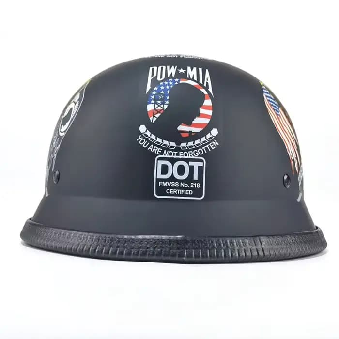 Nouveau casque de moto approuvé DOT demi-visage Vintage rétro allemand Protection de sécurité nouvel été unisexe casquettes de route casques