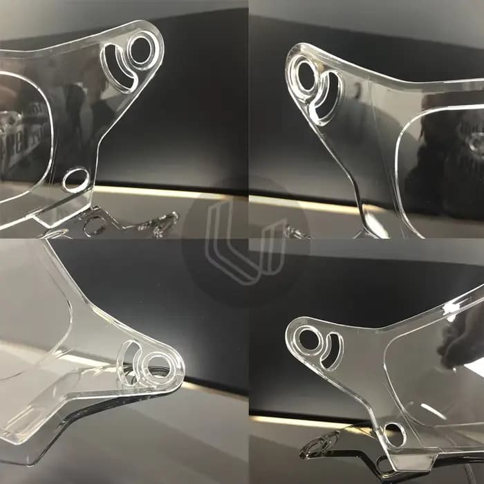Visière de casque de moto anti-UV PC