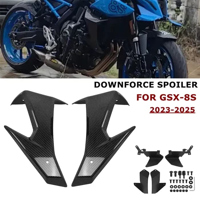 Kit d'ailes avant aérodynamiques Naked Downforce pour moto GSX-8S