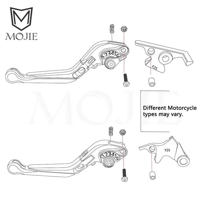 Accessoires pour Kawasaki NINJA 1000 SX NINJA1000 SX 2020 2021 2022 2023 24 levier d'embrayage de frein réglable CNC pliable extensible