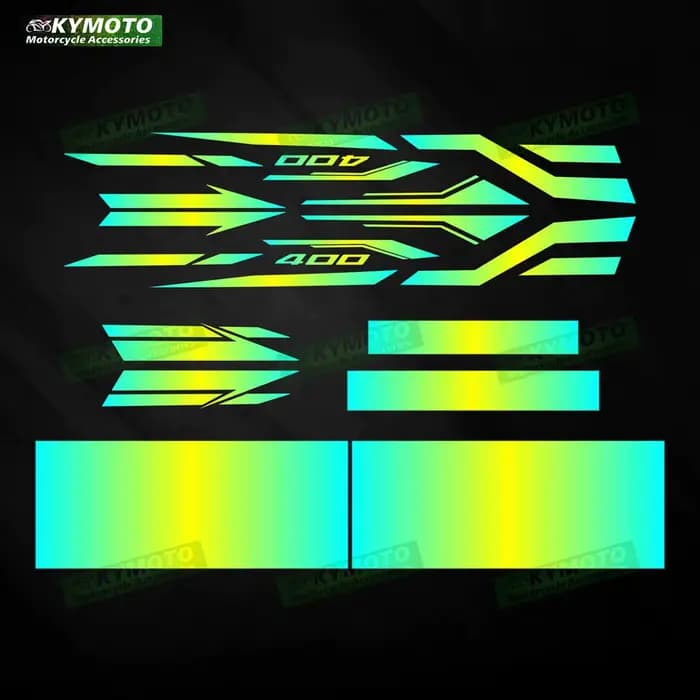 Kit réfléchissant de carénage d'accessoires de moto NINJA400 Ninja 400 2018 2019 2020 2021 2023