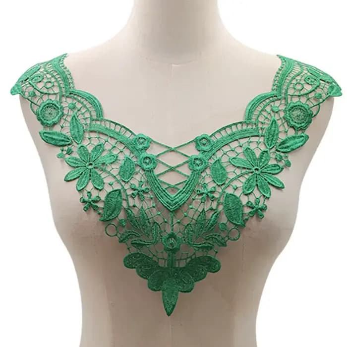 Broche brodée, dentelle florale ajourée, accessoires de couture DIY, matériel artisanal pour broderie