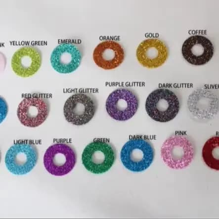Lot de 40 pièces de tissu rond à paillettes de 8 mm, 10, 12, 13, 16, 18, 20, 24, 30, 40, 50 mm pour matériaux d'yeux de jouets - Option de couleur (sans yeux)