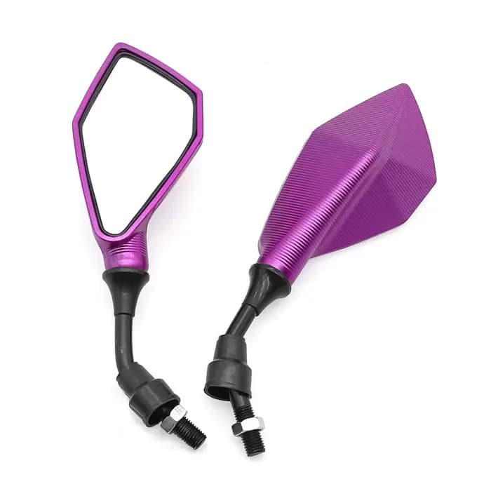 2 rétroviseurs latéraux réglables grand angle de 10 mm pour moto et vélo