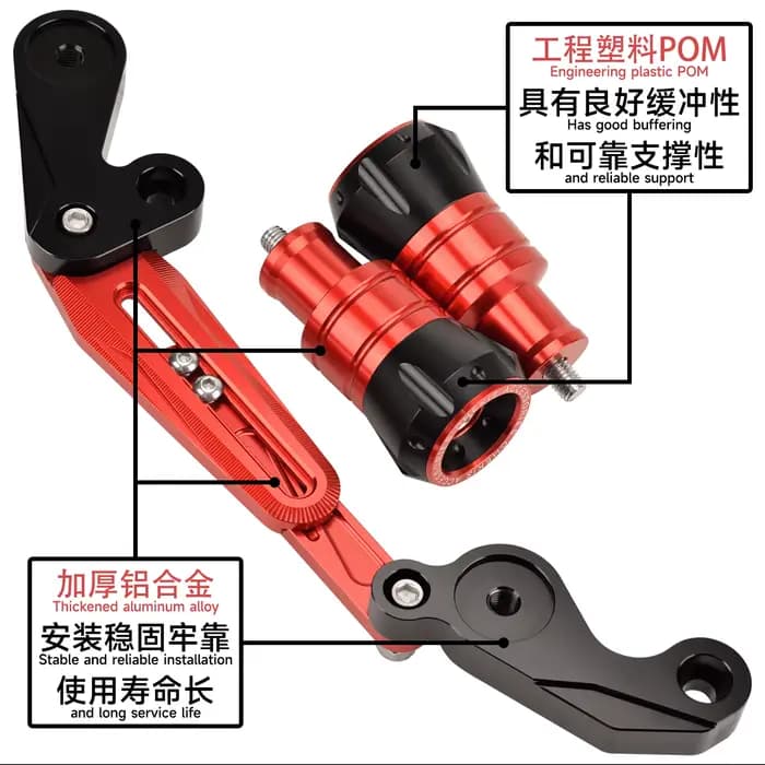 Chekis – Protection de pot d'échappement anti-chute et anti-collision pour Yamaha Xmax300 Xmax250 (versions V3 2025 et 2026)