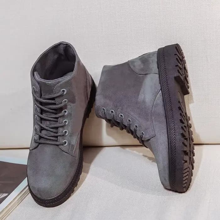 2025 hiver nouvelle mode femmes bottes épaissi chaud coton chaussures daim semelle épaisse antidérapant femme baskets bottes de neige décontractées