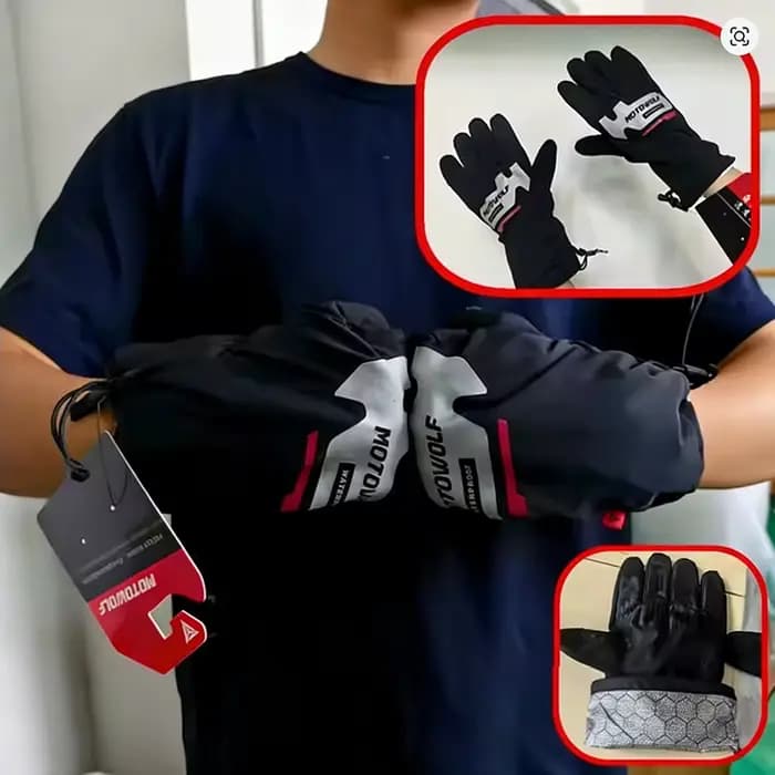 Gants de moto d'hiver pour hommes