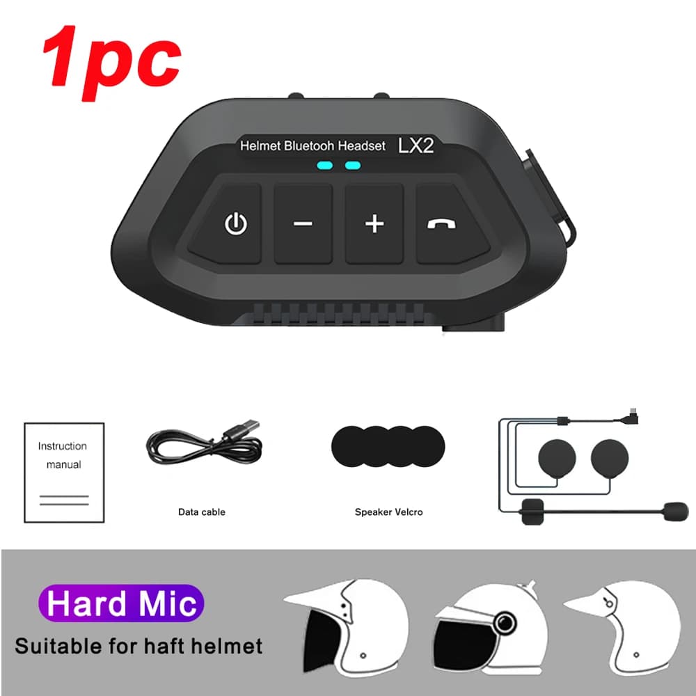 Casque de Moto Bluetooth casque 1200mAh longue veille sans fil mains libres étanche Moto écouteur Mo