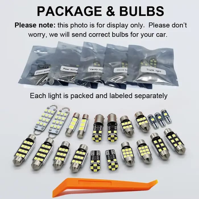 ZITWO – Kit d'ampoules de plaque d'immatriculation, lumière intérieure LED, pour Nissan Pathfinder R