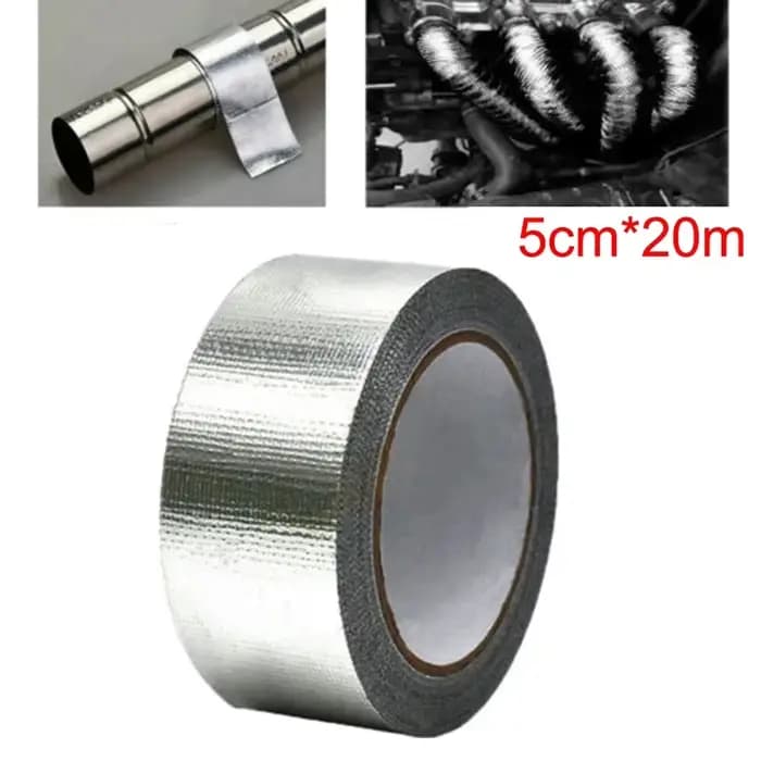 Bande d'isolation thermique pour tuyau d'échappement de moto, 20M x 5cm, enveloppe de collecteur, tu