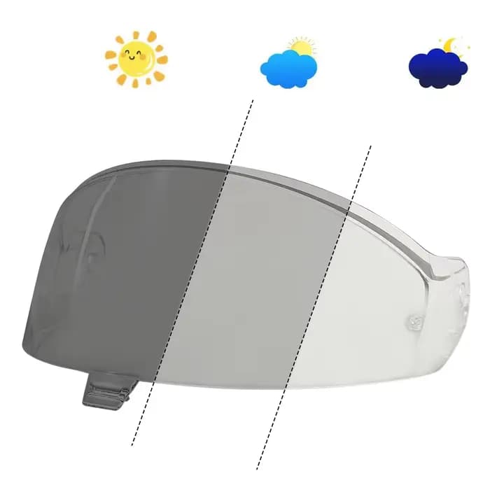 Visière photochromique pour casque Shark Skwal i3 d-skwal 3 Ridill 2 VZ400, lentille de protection s