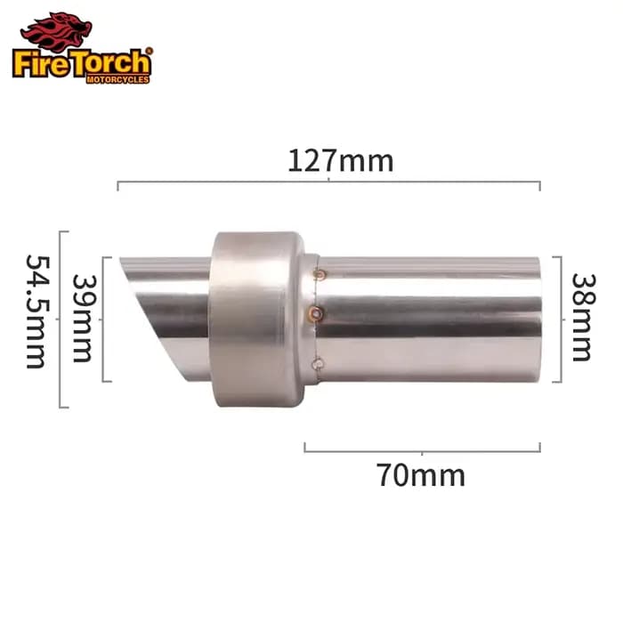 Pour moto 54.5mm tuyau de silencieux d'échappement universel DB tueur silencieux amovible réduire le