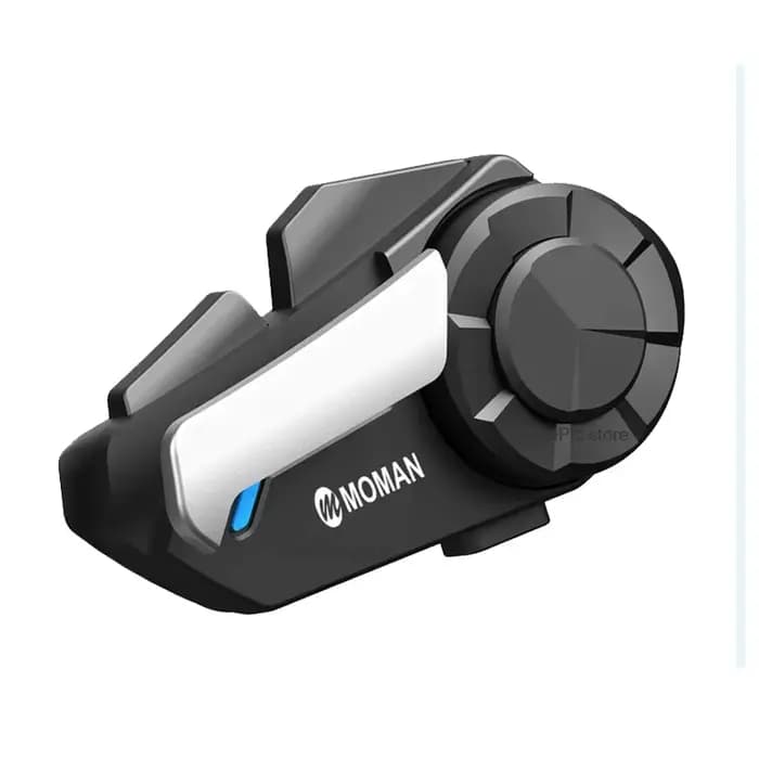 Intercom pour moto Moman H2S, casque de moto en carbone, système de communication sans fil jusqu'à 1