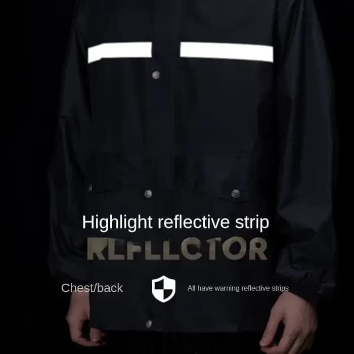 Combinaison imperméable et pantalon de pluie complet pour vélo électrique et moto, conception fendue