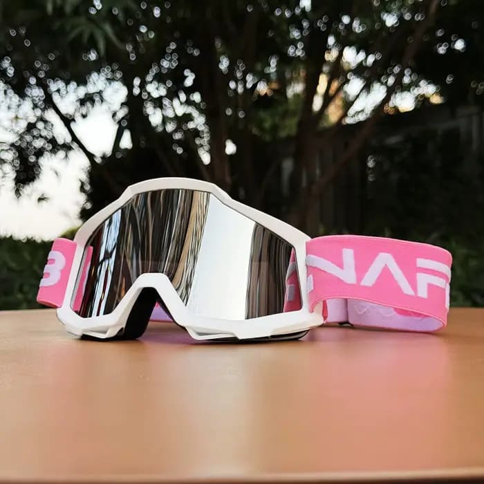 Lunettes de motocross – Lentille anti-rayures HD, coupe-vent/anti-poussière pour motos tout-terrain