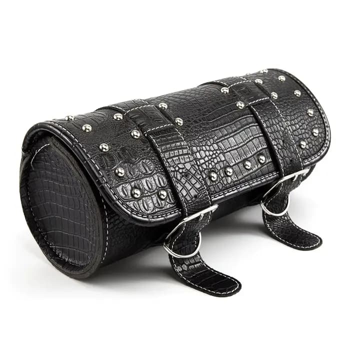 Sacoche de moto en cuir, sacs en PU, sac à outils pour fourche avant pour Harley Sportster Chopper B