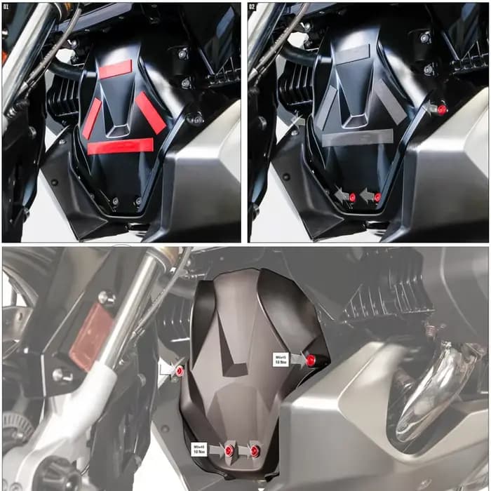 Protecteur avant de moto, déflecteur de moteur, pour BMW R1200GS R1250GS LC ADV R1200RT R1250RS R125