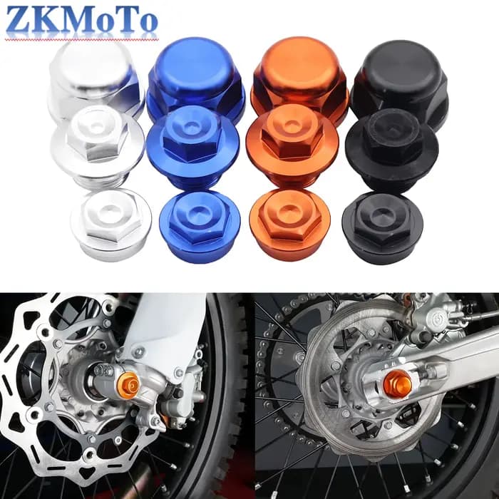 Écrou de blocage d'essieu de verrouillage de roue avant et arrière en aluminium CNC, pour KTM EXC 30