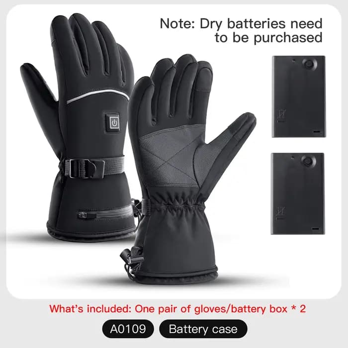 Gants chauffants électriques Moto hiver Moto gants chauffants chaud imperméable Rechargeable chauffa