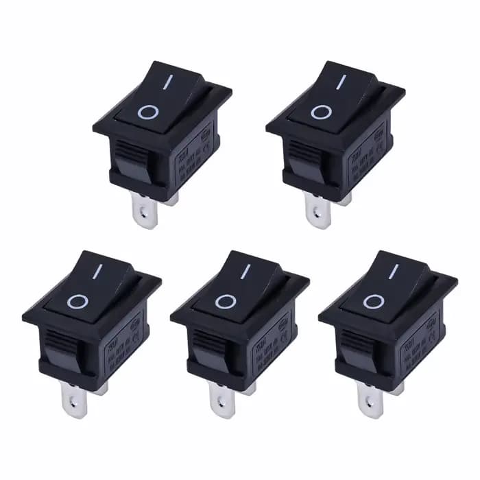 5/15 pièces bouton poussoir 21x15mm SPST 2Pin 6A 250V KCD11 Snap-in marche/arrêt bascule bateau mais