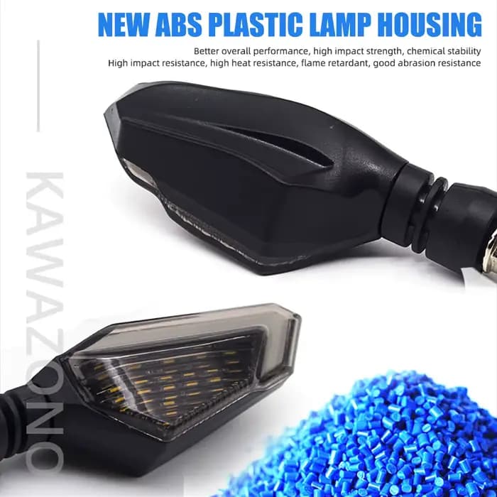Clignotants de moto universels ambre clignotants indicateurs Super lumineux moto lampe clignotants S