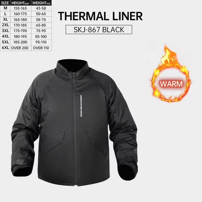 Veste de moto grise SFK, doublure intérieure en coton chaud pour l'hiver, coupe-vent, résistante aux