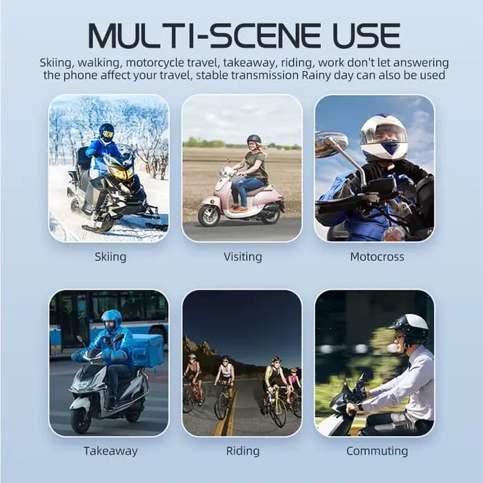X3/Y10 casque de moto casque Bluetooth 5.3 contrôle vocal moto sans fil mains-on parlant casque étan
