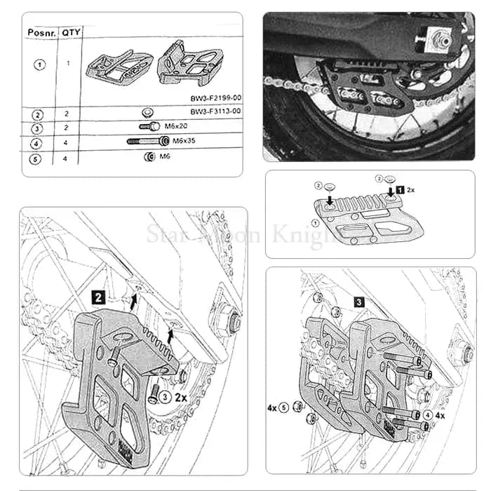 Guide de chaîne, couvercle de Protection, accessoires de moto pour Yamaha Tenere700 Tenere 700 2019-