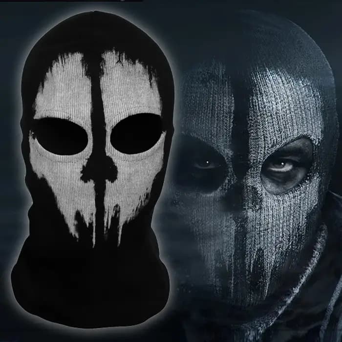 Masque de crâne fantôme en coton unisexe, casque de moto, écharpe de ski, capuche, vêtements de saun