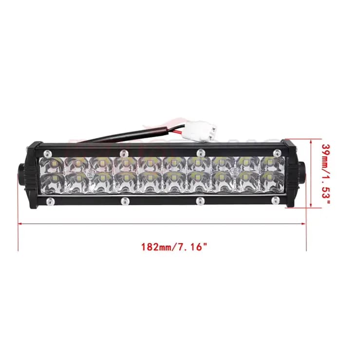 Kit de phares de barre lumineuse LED pour motos, avec supports de montage et interrupteur, pour guid