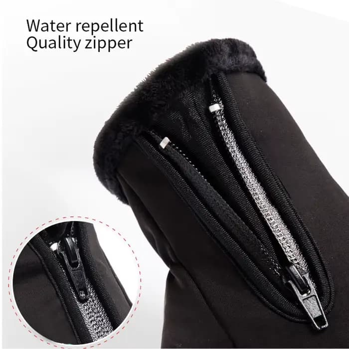 Gants de moto thermiques doublés de sourire, gants de ski d'équitation, écran tactile, extérieur, do